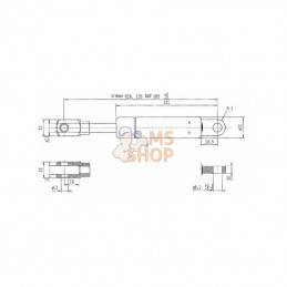 CA656356; STABILUS; Vérin à gaz L605-900N; pièce detachée