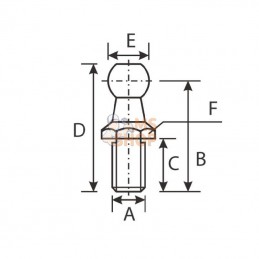 CA2054QF; STABILUS; Rotule; pièce detachée