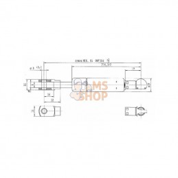 CA792640; STABILUS; Vérin à gaz L356-900N; pièce detachée