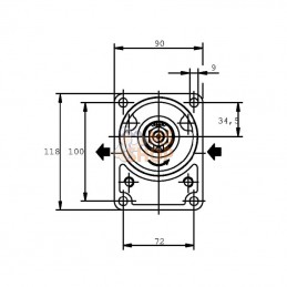 PLP2025S054B2; CASAPPA; Pompe hydraulique; pièce detachée