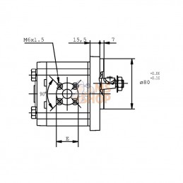 PLP2025S054B2; CASAPPA; Pompe hydraulique; pièce detachée