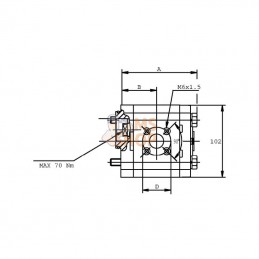 PLP2014S095B6; CASAPPA; Pompe hydraulique; pièce detachée