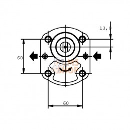 PLP2014S095B6; CASAPPA; Pompe hydraulique; pièce detachée