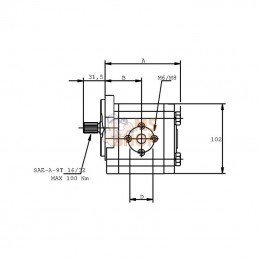 PLP2014D003S2; CASAPPA; Pompe hydraulique; pièce detachée