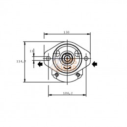 PLP2014D003S2; CASAPPA; Pompe hydraulique; pièce detachée