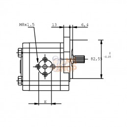 PLP2014D003S2; CASAPPA; Pompe hydraulique; pièce detachée