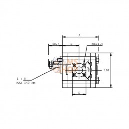 PLP2011D054B4; CASAPPA; Pompe hydraulique; pièce detachée