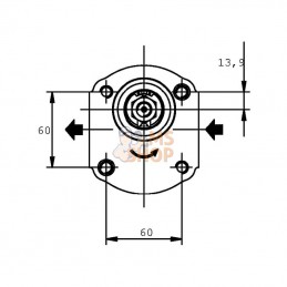 PLP2011D054B4; CASAPPA; Pompe hydraulique; pièce detachée