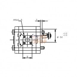 PLP2011D054B4; CASAPPA; Pompe hydraulique; pièce detachée