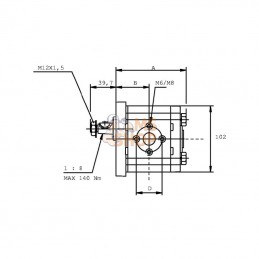 PLM208R050E2; CASAPPA; Moteur PLM20.8RO-50E2-LEA/EA-N; pièce detachée