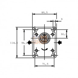 PLM208R050E2; CASAPPA; Moteur PLM20.8RO-50E2-LEA/EA-N; pièce detachée