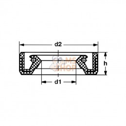 ET17058; ETESIA; Bague etanc.25x47x8; pièce detachée