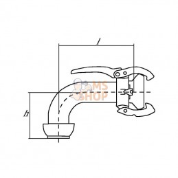 6102090Z; KRAMP; Mâle/fem. 6" coude 90°; pièce detachée