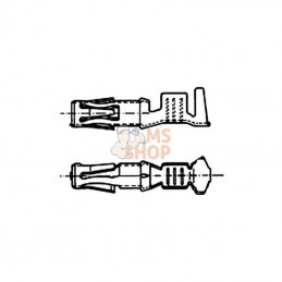 8KW054946003; HELLA; Douille de fiche circulaire; pièce detachée