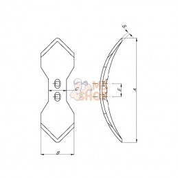 105000832; KONGSKILDE; Soc 65x8x295 EA43mm Vibroflex; pièce detachée