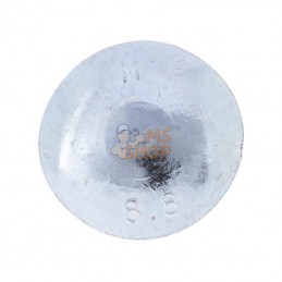 603123088; KRAMP; Vis tête bombée collet carré M12x30 8.8; pièce detachée