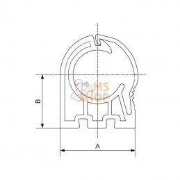 AVRCI40; PREVOST; Collier de serrage 40 mm+M6 F; pièce detachée