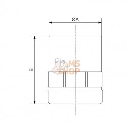 PVRRFT2527; PREVOST; Coupleur Prevost 25x3/4"; pièce detachée