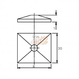 RS9221P250; STAUFF; B1 (1) Couvercle double plat; pièce detachée