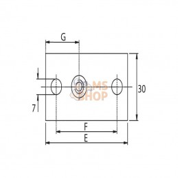 RS9410; STAUFF; Plaque a visser simple GR.0; pièce detachée