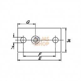 RS9410; STAUFF; Plaque a visser simple GR.0; pièce detachée