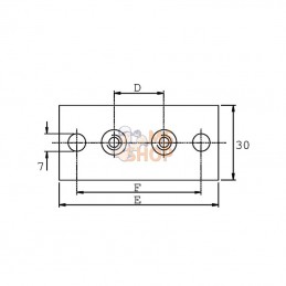 RS9410; STAUFF; Plaque a visser simple GR.0; pièce detachée