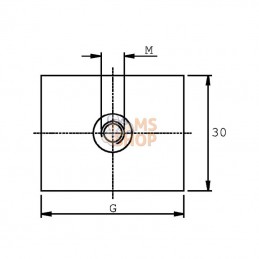 RS9322; STAUFF; Plaque a souder double GR.2; pièce detachée