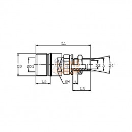 SKSF25T452; STAUFF; Coupleur rapide F HS20-1-T3852; pièce detachée