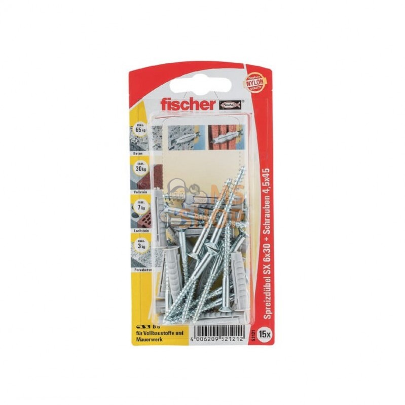 SX630GKSK; FISCHER; SX Cheville + Bois Vis 15x; pièce detachée