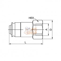 NS75212FB; PARKER; Embout 3/4"; pièce detachée