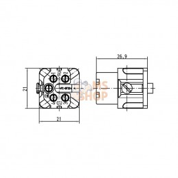 09200042711; HARTING; Insert F A 4P racc. à vis; pièce detachée