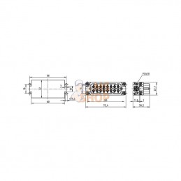 09200162813; HARTING; Insert F A 16P racc. à vis 17-32; pièce detachée