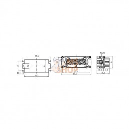 09330162702; HARTING; Insert F E 16P racc. à sertir 1-16; pièce detachée