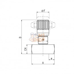 FT2572100MP; TOGNELLA; Soupape d'accélérateur; pièce detachée