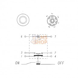 11175210PN; PNEUTRON; Interrupteur poussoir, round, vert; pièce detachée