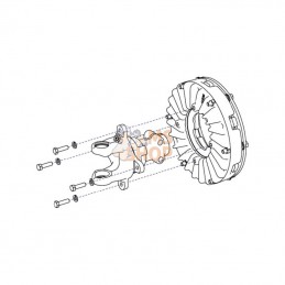 8236806; WEASLER; Mâchoire TQM+Roue AB8 1 3/8-6; pièce detachée