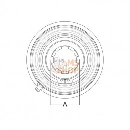 550790655; WEASLER; Roue libre gauche AW36; pièce detachée