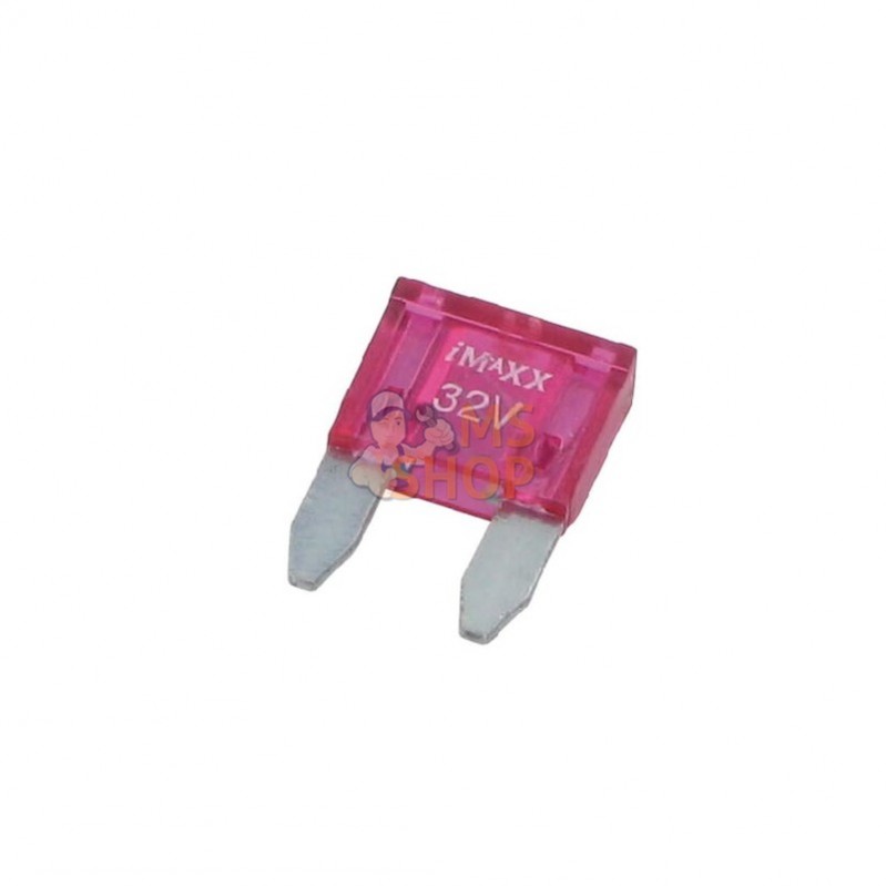 SI20262; IMAXX; Fusible lame mini 32V 4A longueur 16,3mm rose pack 50x iMaXX; pièce detachée