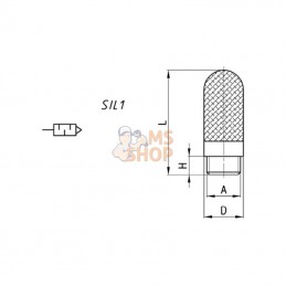 29381; CAMOZZI; Silencer; pièce detachée