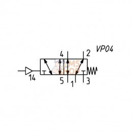 45835; CAMOZZI; Vanne soupape pneumatique 5/2; pièce detachée