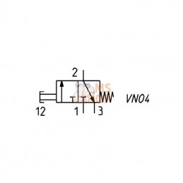 134935; CAMOZZI; Distribut. 3/2 voies; pièce detachée