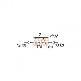 334033; CAMOZZI; Distributeur 3/2, bistable; pièce detachée