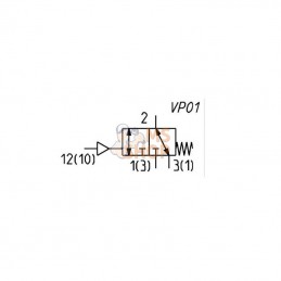 338035; CAMOZZI; Distributeur 3/2, monostable; pièce detachée