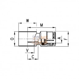 6610418; CAMOZZI; Accouplement rapide femelle; pièce detachée