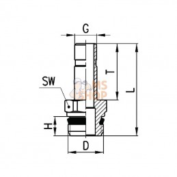 68111038; CAMOZZI; Adaptateur; pièce detachée