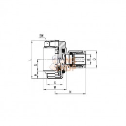 PSCU602M54; CAMOZZI; Limiteur débit; pièce detachée