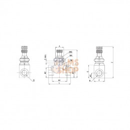 RFO352M5; CAMOZZI; Limiteur débit; pièce detachée