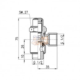 SCU61012; CAMOZZI; Limiteur débit; pièce detachée