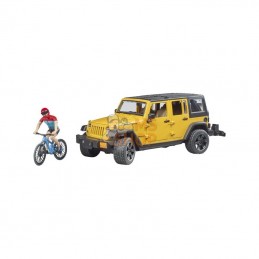 U02543; BRUDER; Jeep Wrangler rubicon unlimited avec 1 VTT et cycliste; pièce detachée