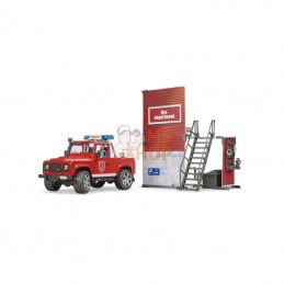 U62701; BRUDER; Caserne de pompiers avec Land Rover; pièce detachée